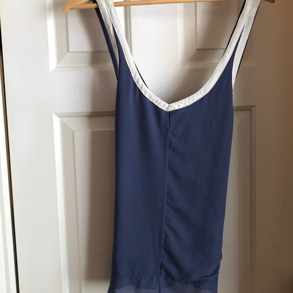 Flowy low back going out top